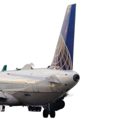 3d render, united, airlines, planes transparent PNG cut-out