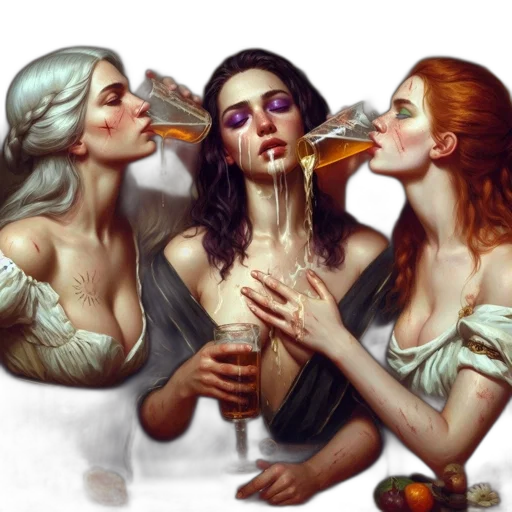 fantasy art, concept art, photorealistic, oil painting transparent PNG cut-out