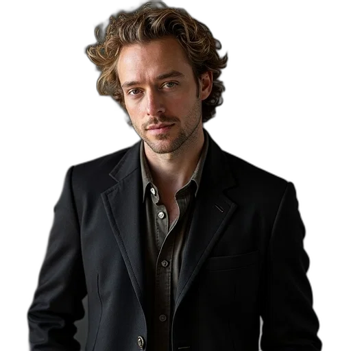 jacket, staff, hair, crown transparent PNG cut-out
