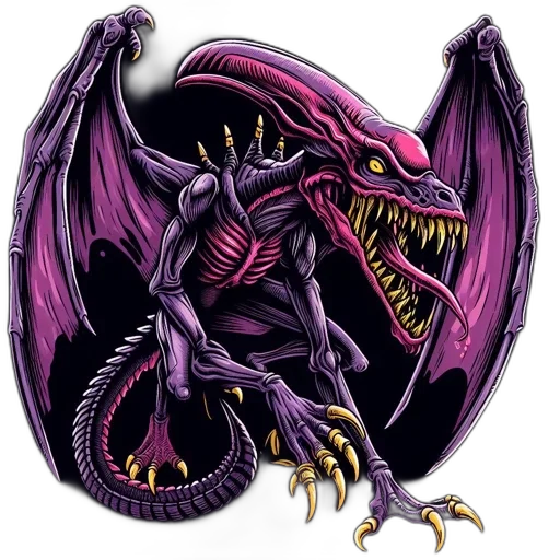dragon, creature, staff, animal transparent PNG cut-out