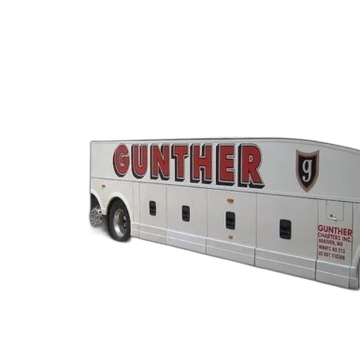3d render, white, bus, word transparent PNG cut-out