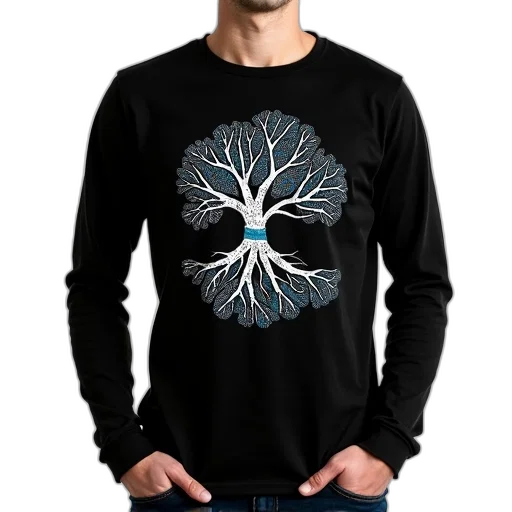 tree, crown, jacket, 3d render transparent PNG cut-out