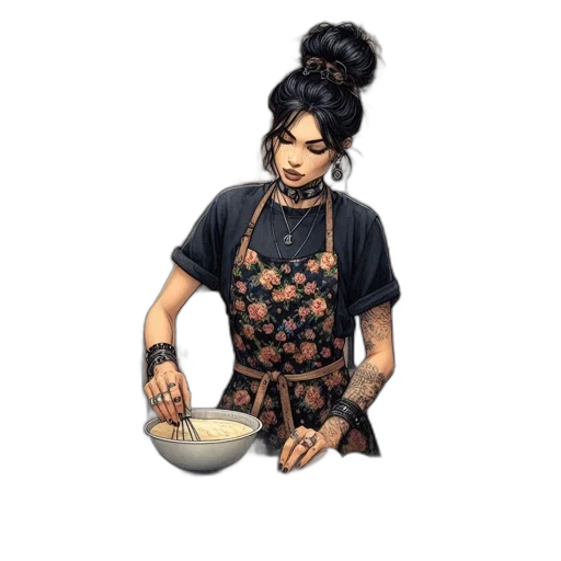 food, staff, jewelry, pixel art transparent PNG cut-out