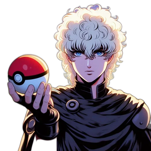 hair, staff, anime, vaporwave transparent PNG cut-out