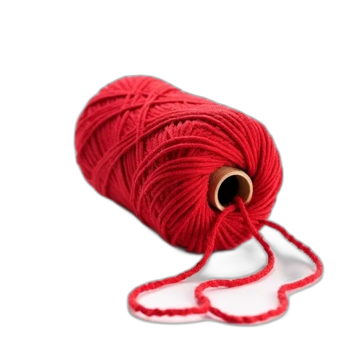 hat, red, knitting, thread transparent PNG cut-out