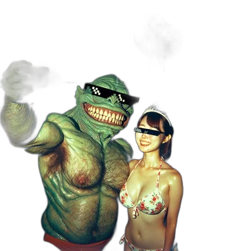 mask, creature, concept art, comic book art transparent PNG cut-out
