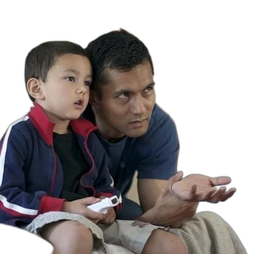 man, child, sit, together transparent PNG cut-out