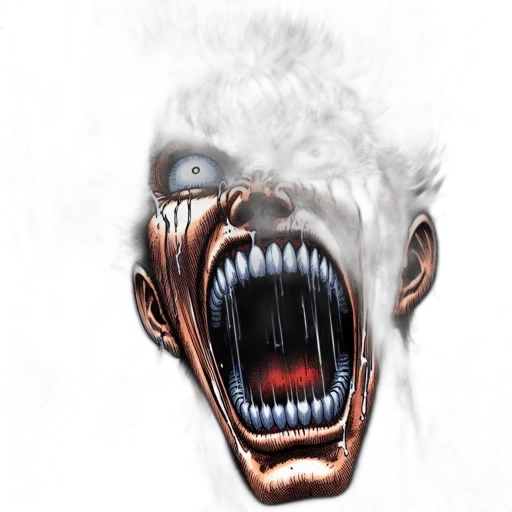 face, creature, mask, hair transparent PNG cut-out