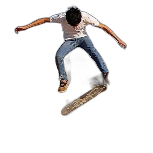 shoes, hair, weapon, staff transparent PNG cut-out