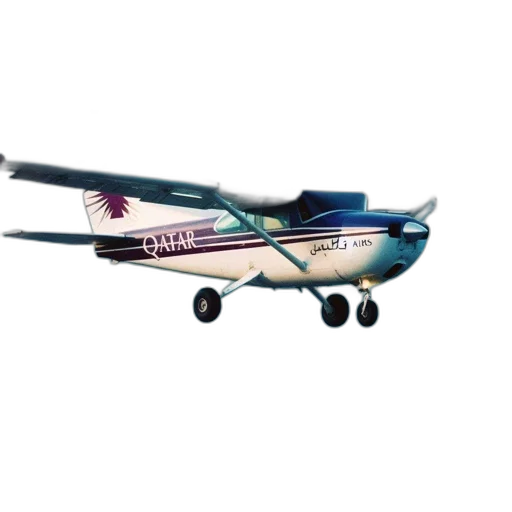 3d render, photorealistic, airplane, labeled transparent PNG cut-out