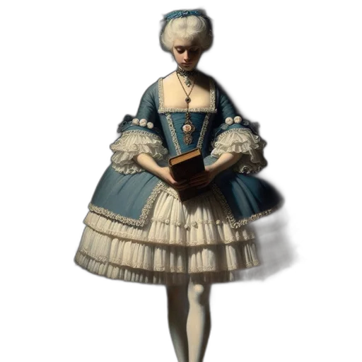 dress, staff, hat, crown transparent PNG cut-out