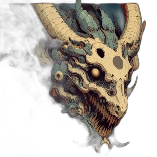 dragon, mask, face, creature transparent PNG cut-out