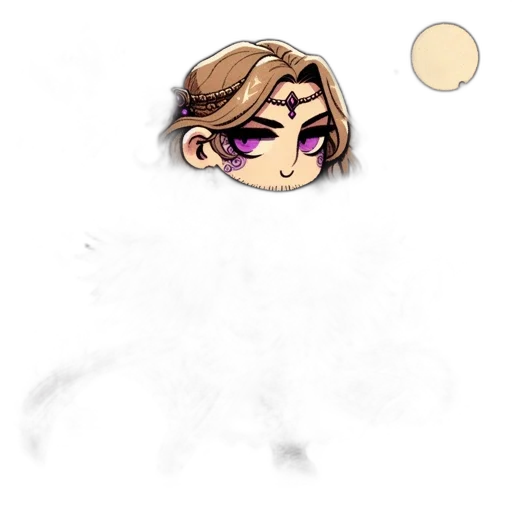 staff, hair, creature, pixel art transparent PNG cut-out
