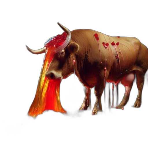 animal, weapon, concept art, photorealistic transparent PNG cut-out