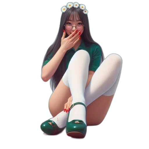 shoes, dress, pixel art, concept art transparent PNG cut-out