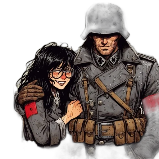 jacket, weapon, comic book art, concept art transparent PNG cut-out