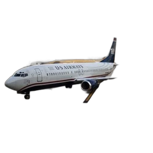 3d render, airways, airplane, parked transparent PNG cut-out