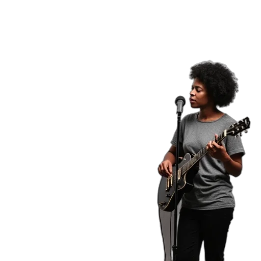 white, poster, reads, voice transparent PNG cut-out
