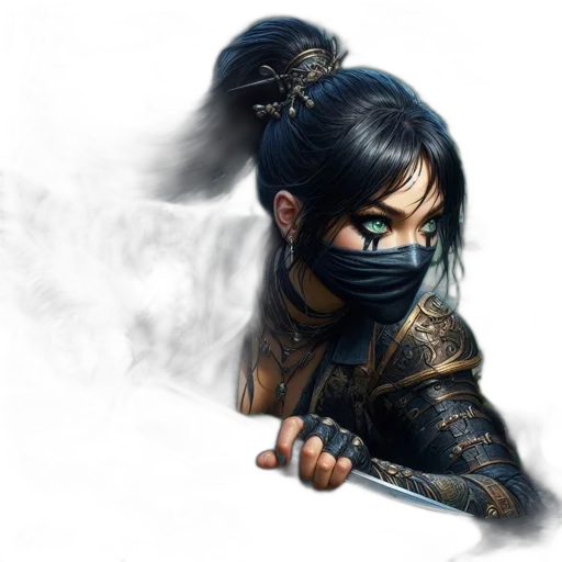 mask, weapon, dragon, staff transparent PNG cut-out