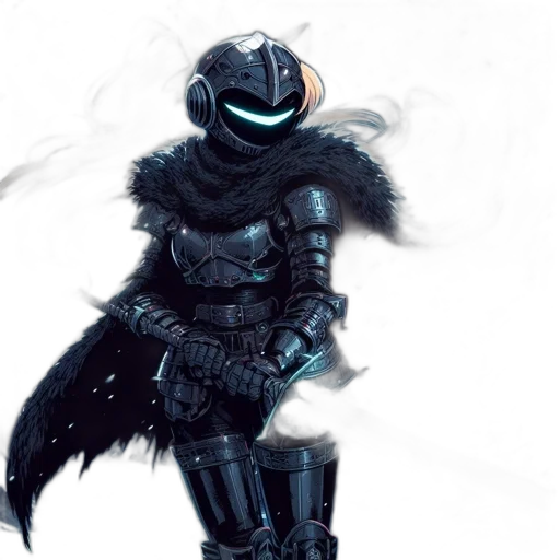 robot, dragon, mask, sword transparent PNG cut-out