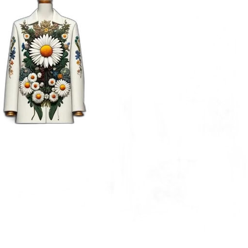 dress, jacket, jewelry, flower transparent PNG cut-out