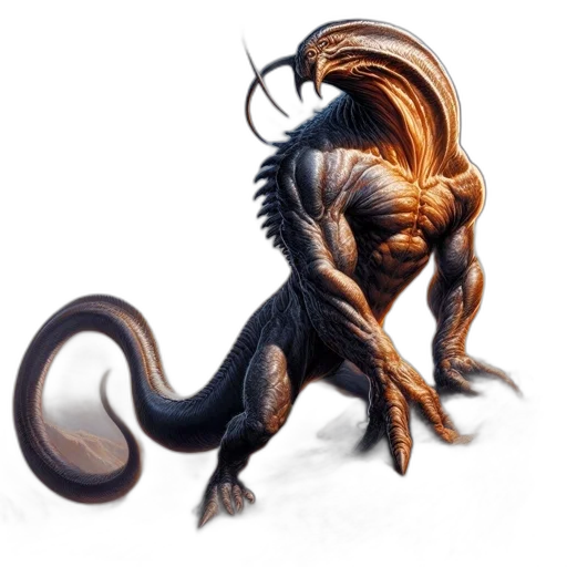 dragon, creature, hair, animal transparent PNG cut-out