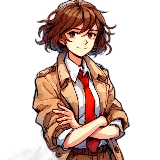 staff, jacket, face, weapon transparent PNG cut-out