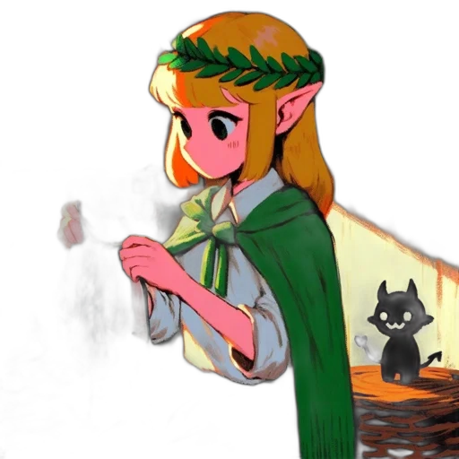 staff, dress, dragon, weapon transparent PNG cut-out
