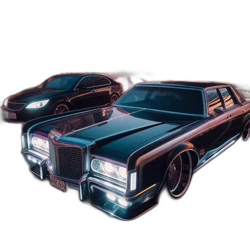 car, concept art, 3d render, photorealistic transparent PNG cut-out