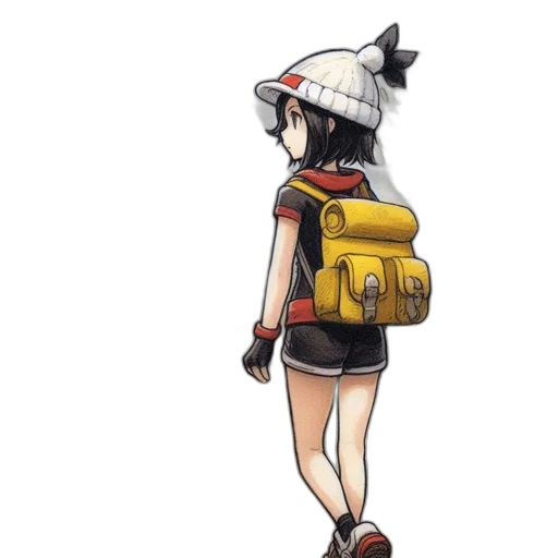 hat, dress, staff, weapon transparent PNG cut-out