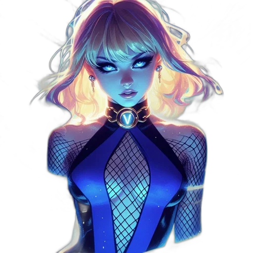robot, dress, mask, comic book art transparent PNG cut-out