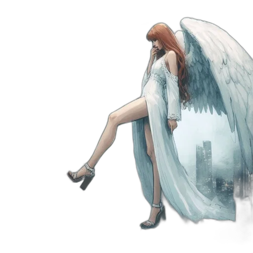 dress, concept art, fantasy art, comic book art transparent PNG cut-out
