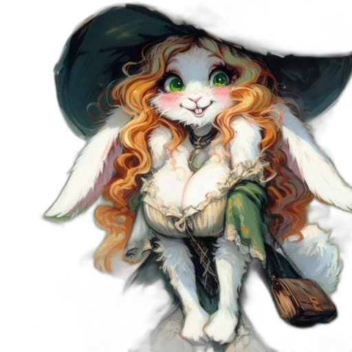 hat, staff, dragon, dress transparent PNG cut-out
