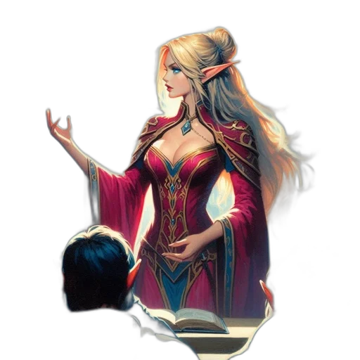 crown, staff, dress, dragon transparent PNG cut-out