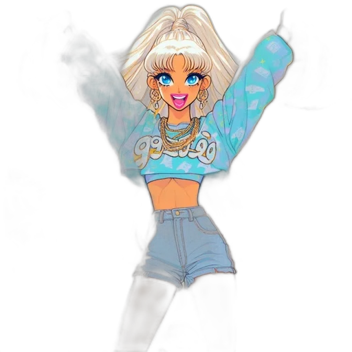 jacket, cartoon, concept art, fantasy art transparent PNG cut-out