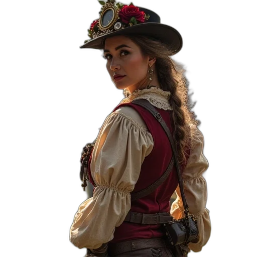 jacket, crown, hat, staff transparent PNG cut-out