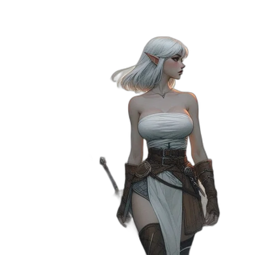 staff, sword, weapon, dress transparent PNG cut-out