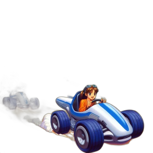 car, robot, weapon, hair transparent PNG cut-out