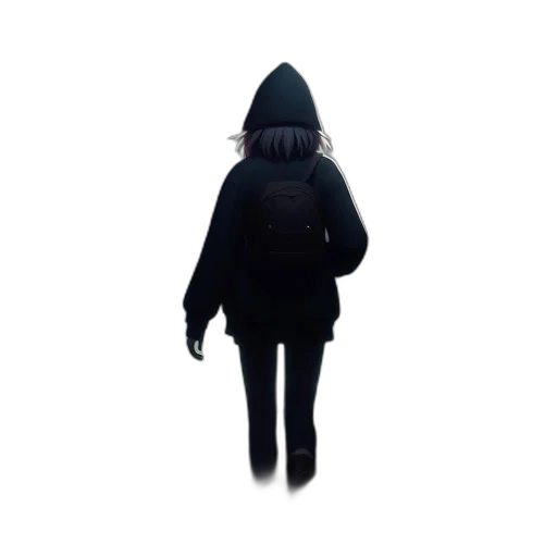 jacket, staff, hat, umbrella transparent PNG cut-out