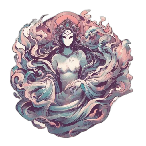 hair, dress, creature, crown transparent PNG cut-out