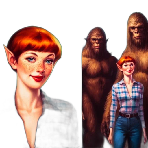 concept art, comic book art, fantasy art, 3d render transparent PNG cut-out