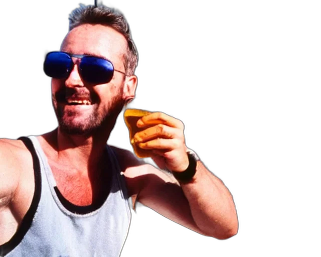 selfie, content, bloke, wearing transparent PNG cut-out