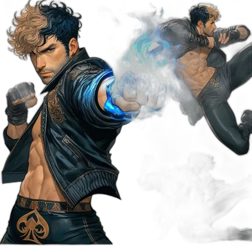 jacket, sword, concept art, fantasy art transparent PNG cut-out