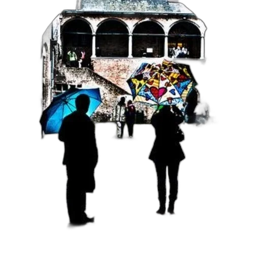 umbrella, jacket, mask, crown transparent PNG cut-out
