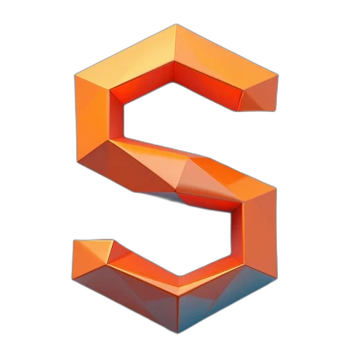 3d render, stylized, letter, used transparent PNG cut-out