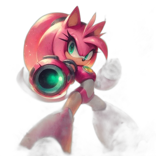 weapon, staff, robot, creature transparent PNG cut-out