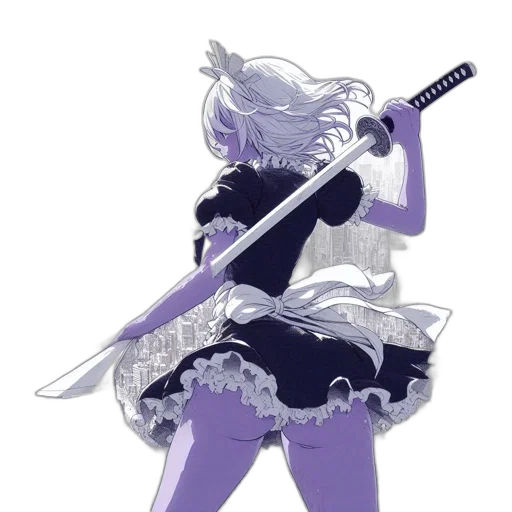 sword, weapon, staff, dress transparent PNG cut-out