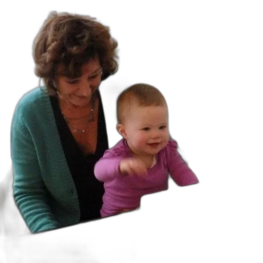 staff, woman, child, sit transparent PNG cut-out