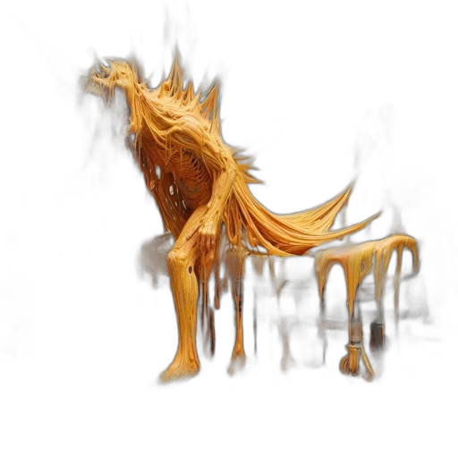 dragon, animal, creature, staff transparent PNG cut-out