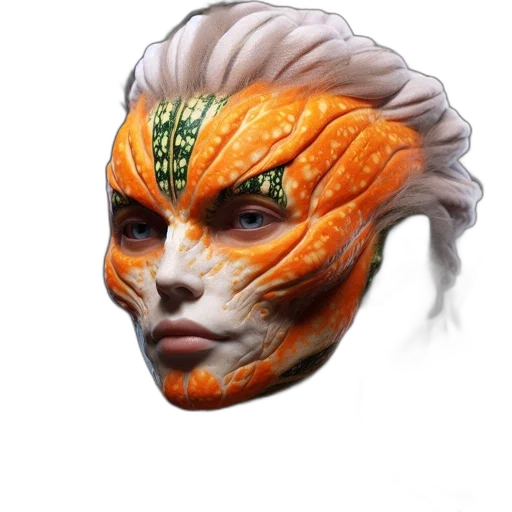 mask, face, dragon, creature transparent PNG cut-out